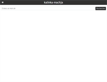Tablet Screenshot of kalinka-machja.com